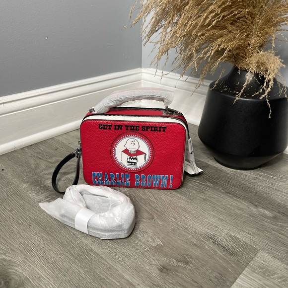 The Marc Jacobs x Peanuts Charlie Brown The Mini Box Crossbody Bag - Picture 3 of 14